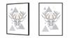 Picture poster In a frame 43x33 cm Deer P1184