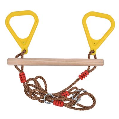 Hochbelastbares Trapez Holzstock Kinder Schaukelstange Ring Hochfeste Trapezstange für Garten