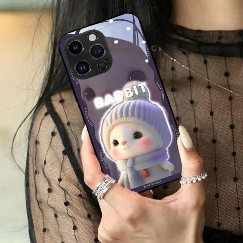 Smart LED Handyhülle - Automatisches Blinken bei Anrufen/Musik, Schutzhülle aus gehärtetem Glas