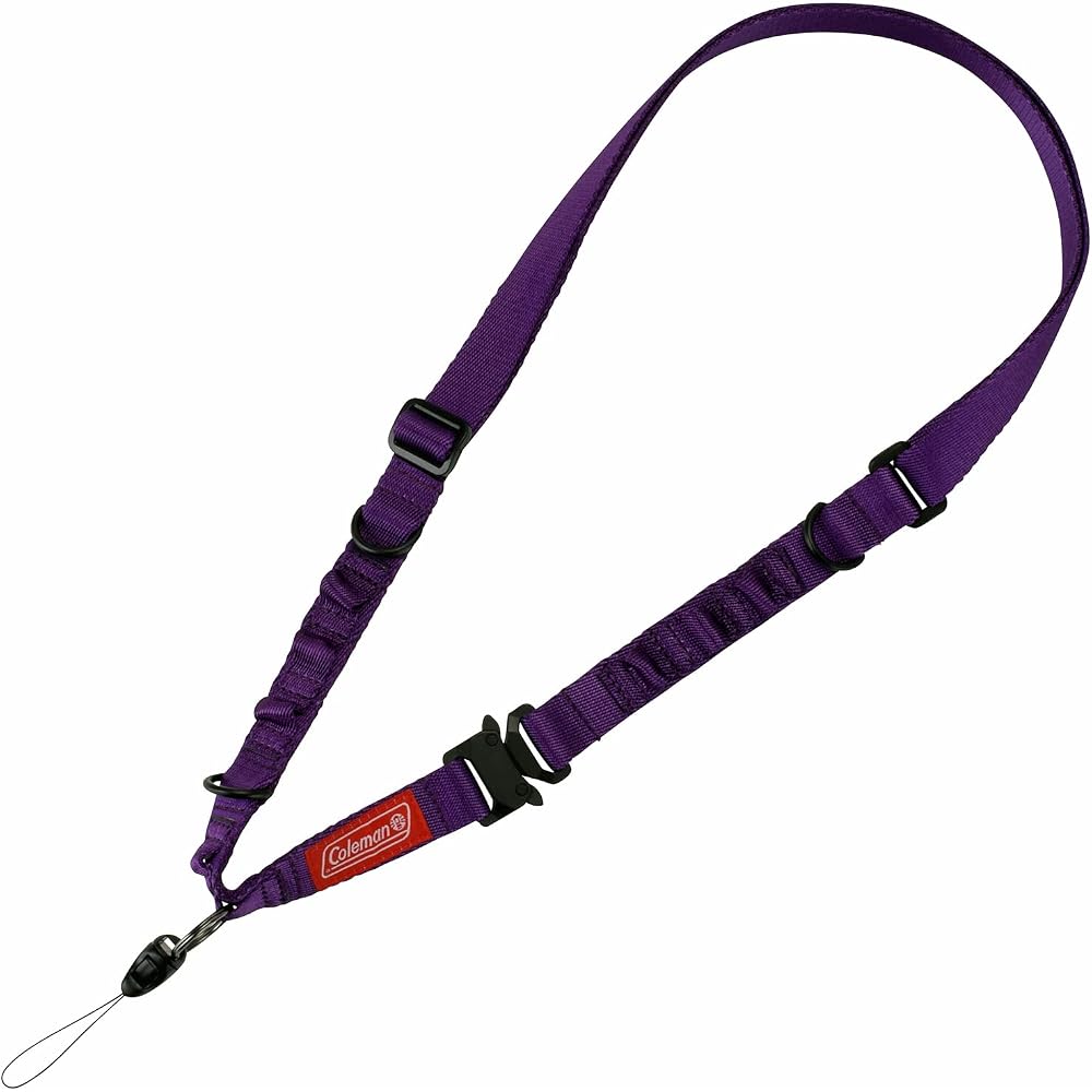 Etsumi & Coleman Collaboration Model Hanging Strap Neck Type Purple Outdoor Adjuster Ring Loop VCO-8761