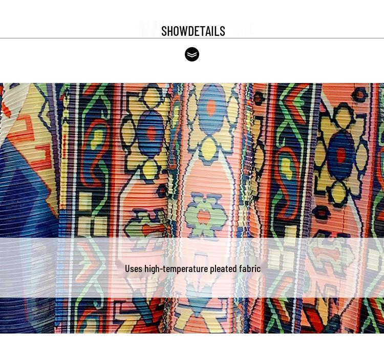 Autumn Women's Casual Long Sleeve Print Dress with Elastic Waist and Large Swing Skirt