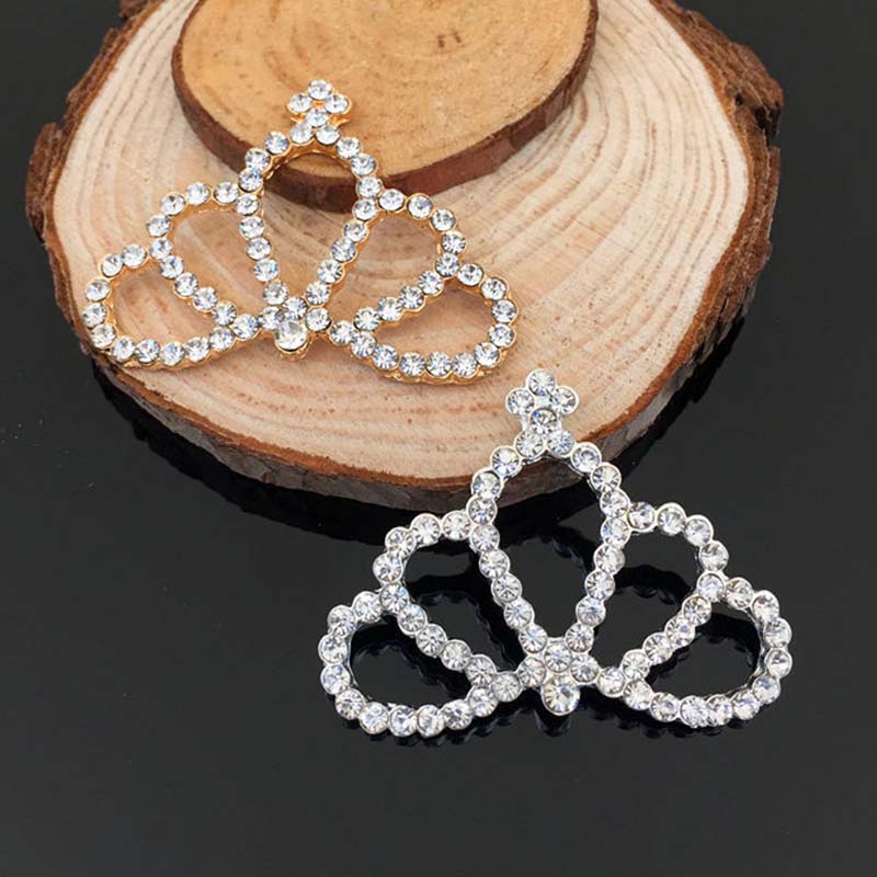 

Engood 30Pcs Crown Rhinestone Buttons Sewing Trim & Embellishments Craft Buckles for DIY Hair Child Headband Accessories HZ29