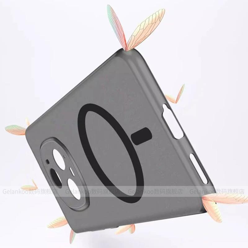 For Honor 600 Pro Case Magnetic Matte Transparent TPU Soft Silicone Phone Cover For Honor 600 Shell Fingerprint-Resistant Bumper