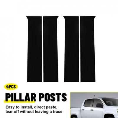 Past op 2014-2018 Chevy Silverado Sierra GMC Pilaar Bekleding Deur Cover Post Zwart 4X
