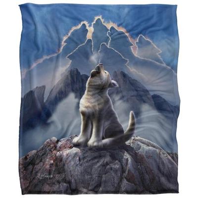 JQ Licensing Jlo Silky Howling Wolf Supersoft Blanket