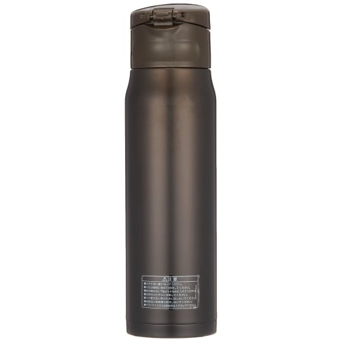 Pearl Metal Mug Bottle, Brown, 500ml, Cafe Mug, One-Touch, HB-4040
