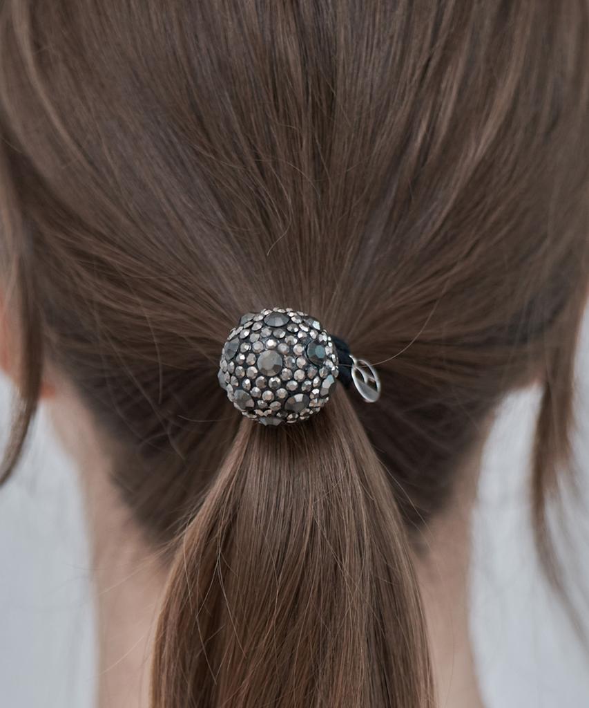 Ellejewelry Shine Bead Hair Scrunchie Elsc011