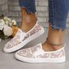 Comemore Summer New Mesh Embroidered Flat Shoes for Women Soft Sole Breathable Casual Loafers Woman Zapatos De Mujer