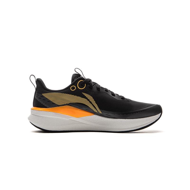 Li Ning Kids Red Rabbit 8 Pro Soft Comfortable Shock Absorption Breathable Low Top Running Shoes Men running shoes Black YKFV128-3