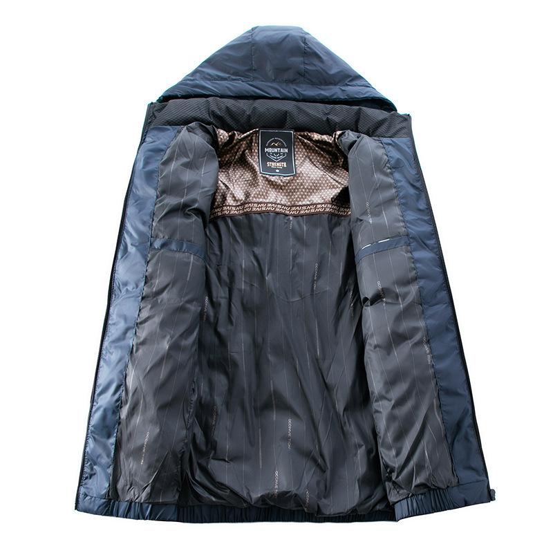 Middle-aged Men's New Winter Stand-collar Cotton Jacket Short Thickened Warm Daddy's Cotton Jacket Large Size Cotton Jacket