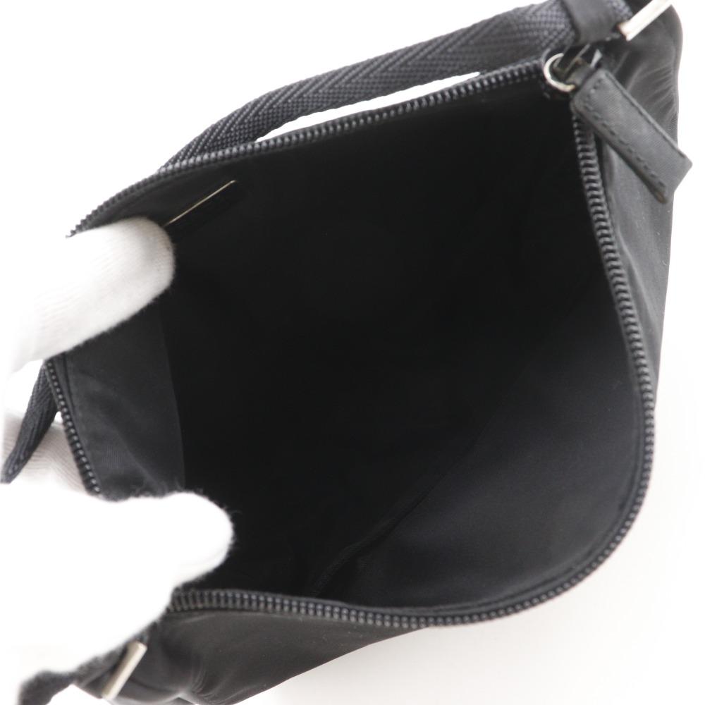 PRADA Accessory pouch Pouch Handbag black Nylon Women Used