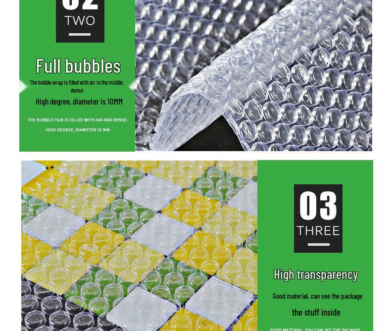 Thick Shockproof Bubble Wrap Foam Cushion Roll - White, New Material
