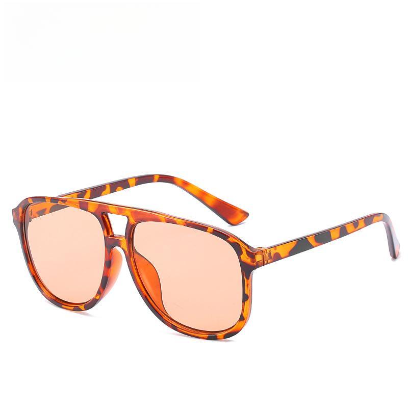 

Солнцезащитные очки унисекс с большой оправой, квадратные солнцезащитные очки, евроамериканские, с двойной переносицей, прозрачные очки для