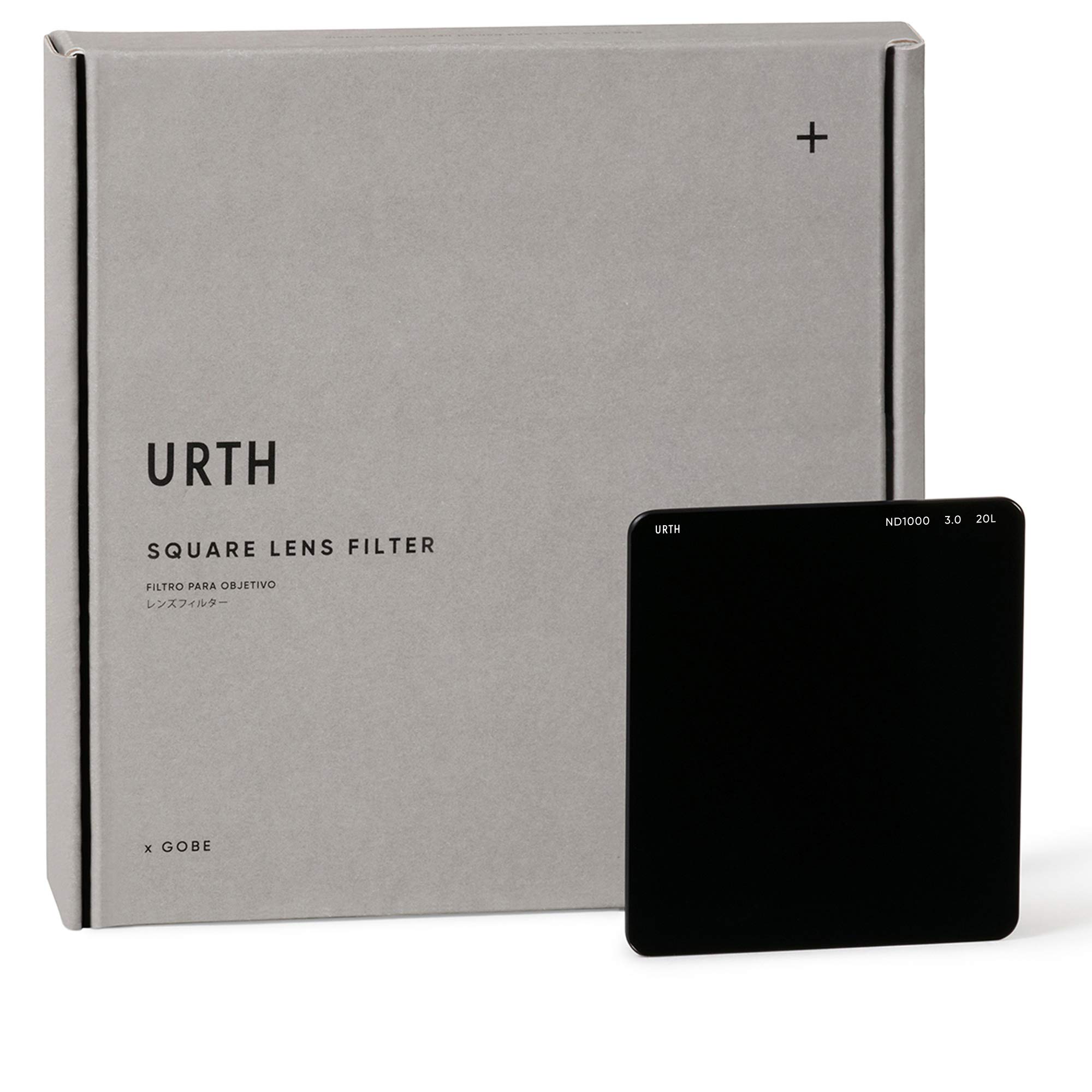 Urth Square 75 x 85mm ND1000 Filter ND Lens Filter Transmission Nano Optical Glass Plus+ (10-stop dimming) (High / 20-Layer Coating)