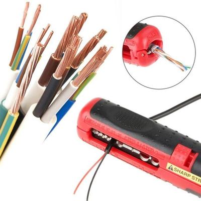 Multifunctional Coaxial Cable Wire Pen Cutter Stripper Hand Pliers Tool for Cable Stripping Crimper Dismantling Tool 10 - 20AWG