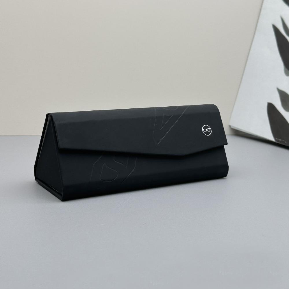 Leather Sunglasses Storage Box Minimalist Reading Glasses Protective Cover Foldable  Glasses Case