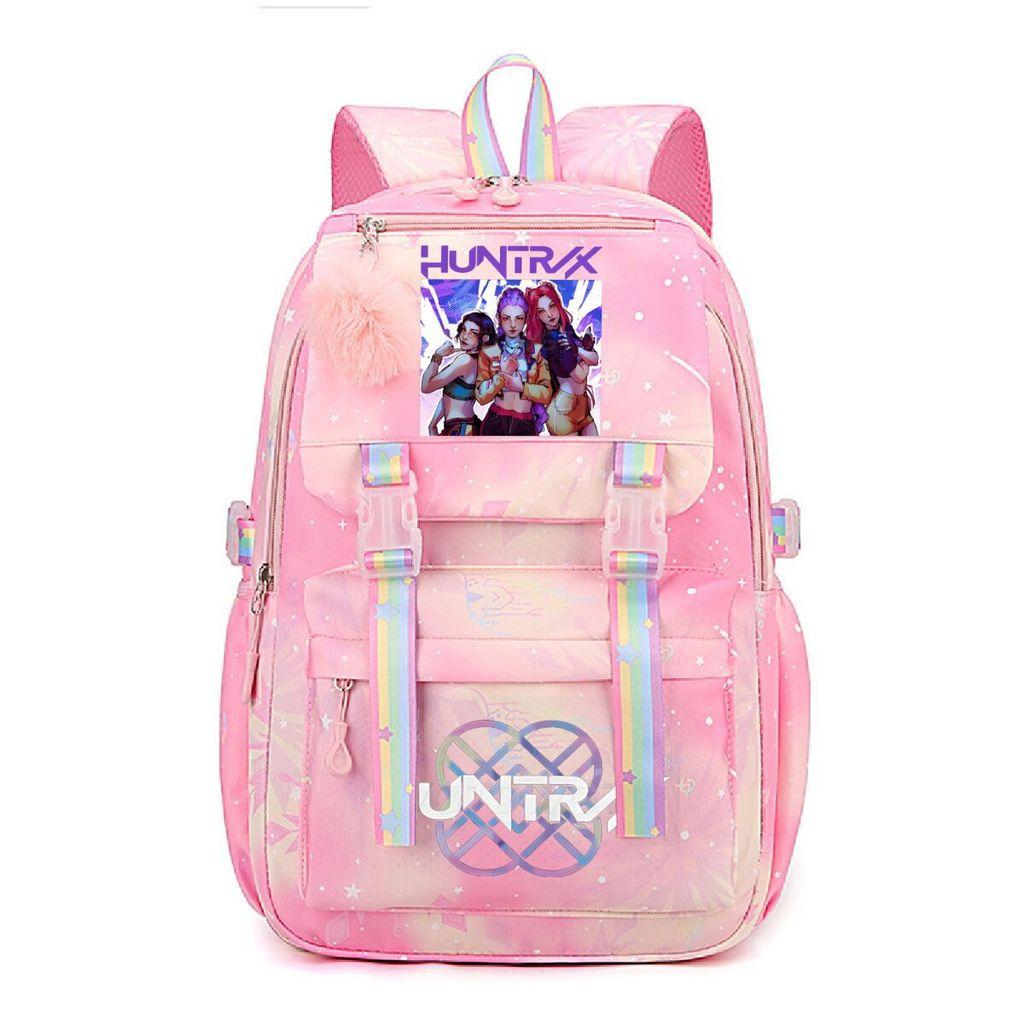 Kids Girls Kpop Rumi Mira Zoey Super Star Singers Printed Backpack Student School Bag