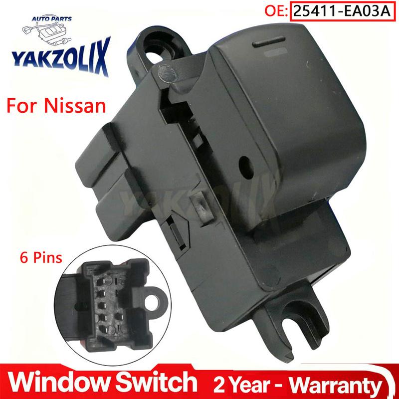 For Nissan Frontier Pathfinder Xterra 2005 2006 2007 - 2017 Car Power Window Control Switch Single Button 25411-EA03A 25411EA03A