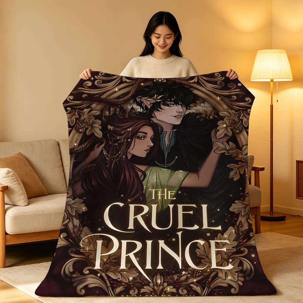 Novel T-The C-Cruel P-Prince Throw High-Density Short Plush Blanket Soft Skin-Friendly for Sofa Nap Air-Conditioned Room