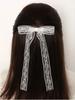 Cute Japanese Style Black & White Lace Bow Hair Clips, Summer Side Bangs Hair Accessories, Claw Clips, Hair Claws