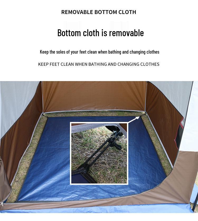 Rainproof Outdoor Camping Shower & Changing Tent for Beach, Fishing, Mobile Toileting, and More