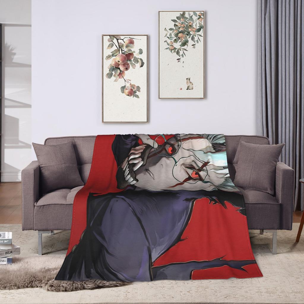 Anime Okarun Dandadan  Blankets  Warm Soft Aesthetic Plush Throw Blanket For Home Decor Decorative Flannel Bedspread Bed Cover