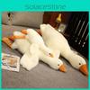 Huge 19.7/35.4/51.2in White Goose Plush Sleeping Toy Cushion For Kids