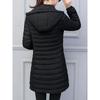 Damen Steppmäntel Winter Lange Jacke Parka Leicht Kapuze Wärme Oberbekleidung Trendige Büro-Lady Beliebte Kleidung