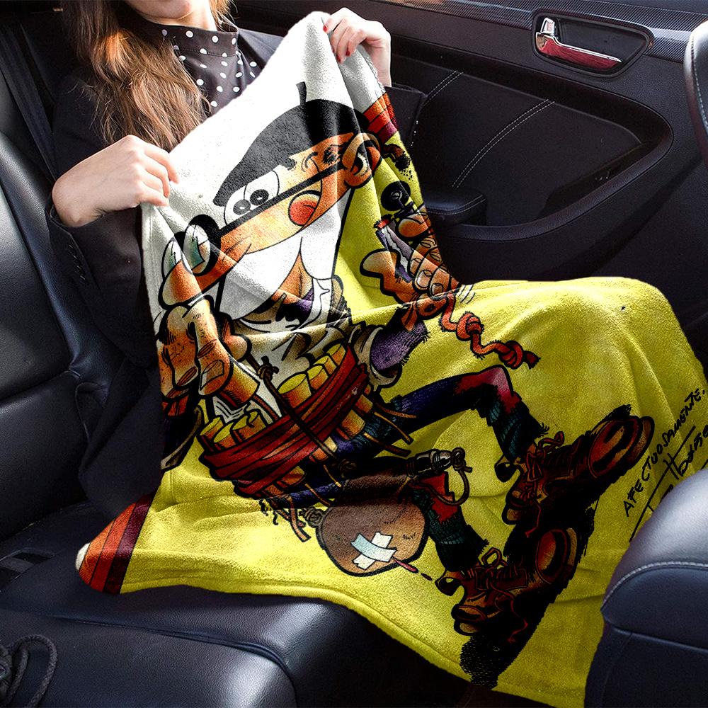 Mort Phil Mortadelo Y Filemon Blanket, High quality Comfortable for All Seasons, Home Decor, Warmth and Comfort