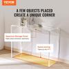 Acrylic Console Table, Clear Acrylic End Table, Transparent Acrylic Side Table 37.95x15x29.13 Inch, for Foyer, Living Room, Dining Room