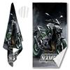 Individuelles Motorrad Strandtuch Personalisierter Name Sportmotorrad Mikrofaser Badetücher Weich Schnelltrocknend Schwimmbad Liegestuhl
