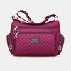 Lässige Schultertaschen mit großem Fassungsvermögen für Damen, wasserdichte Nyl-Umhängetasche, Messenger Bag, Geldbörse, Handtasche aus Segeltuch mit mehreren Reißverschlüssen