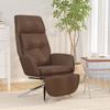 Day and Night - Day and Night Relaxation Chair and Footrest, Genuine and Synthetic Leather, Brown