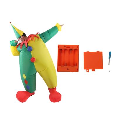 Aufblasbares Clownskostüm für Erwachsene Wasserdicht Aufblasbar Lustiges Joker-Kostüm Overall für Halloween