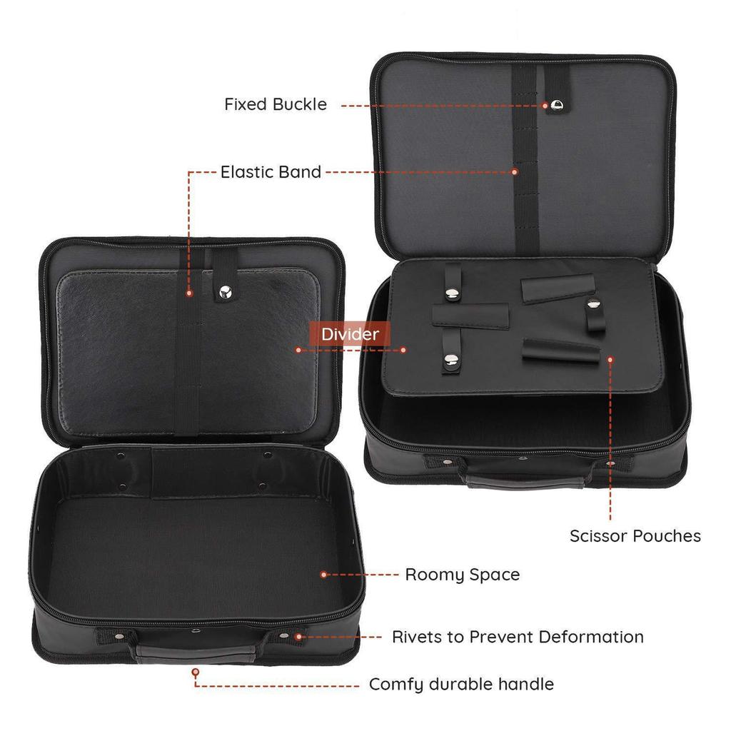 Portable Multifunctional Barber Tool Bag with Electric Clippers Storage