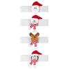 Christmas Plush Cloth Curtain Buckle Cute Cartoon Santa Claus Snowman Elk Curtain Tieback Holders Xmas Ornaments Decor