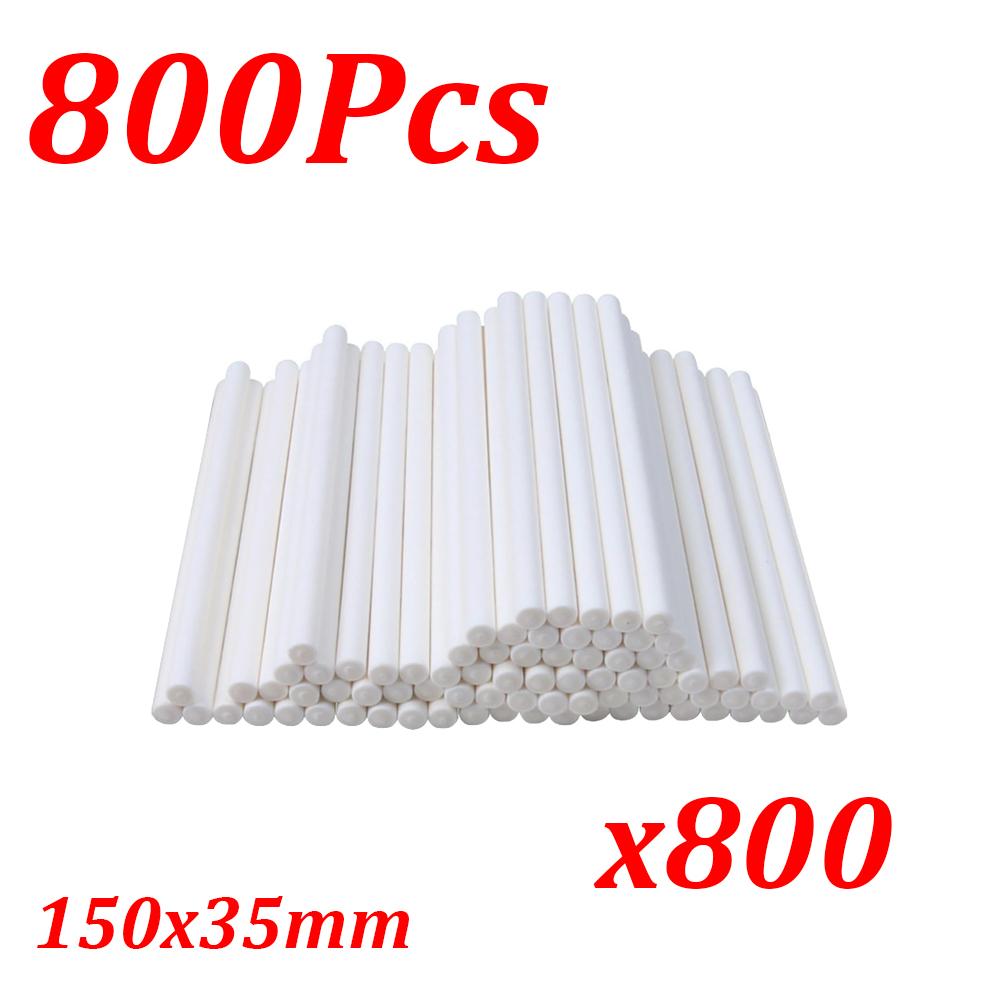 100-1000Pcs White Paper Lollipop Sticks Solid Core Cake Pop Stick For Kitchen Baking Bar Home Party Diy Chocolate Sugar Candy