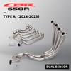 Slip-On Til CBR650R CB650F CB650R CBR650F Motorcykel Udstødningssystem Modificeret Front Link Pipe Udstødning Carbon Moto DB Killer
