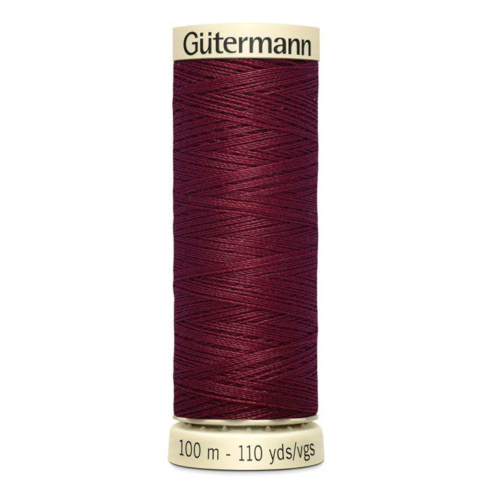 Sewing Thread 100% Polyester Gutermann 1 Spool - Att 368 - Burgundy