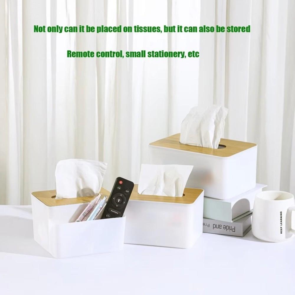 Multi-Function Tissue Box Japanese Style Tissue Holder Home Accessory Napkin Holder  Desktop
