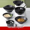 Jingyuheng Black Melamine Serving Bowls