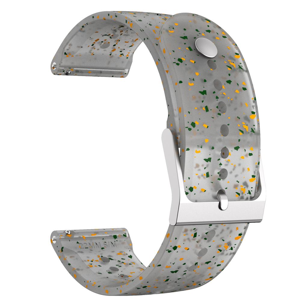 22MM SILICONE STRAP Compatible with Suunto 5 Peak MULTICOLOR translucent band for Suunto 9 Peak Watchband Bracelet accessories
