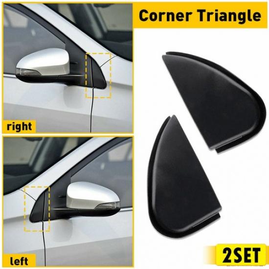 2/Car Side Mirror Corner Triangle Cover Trim Fits For Toyota Corolla 2014-201 B