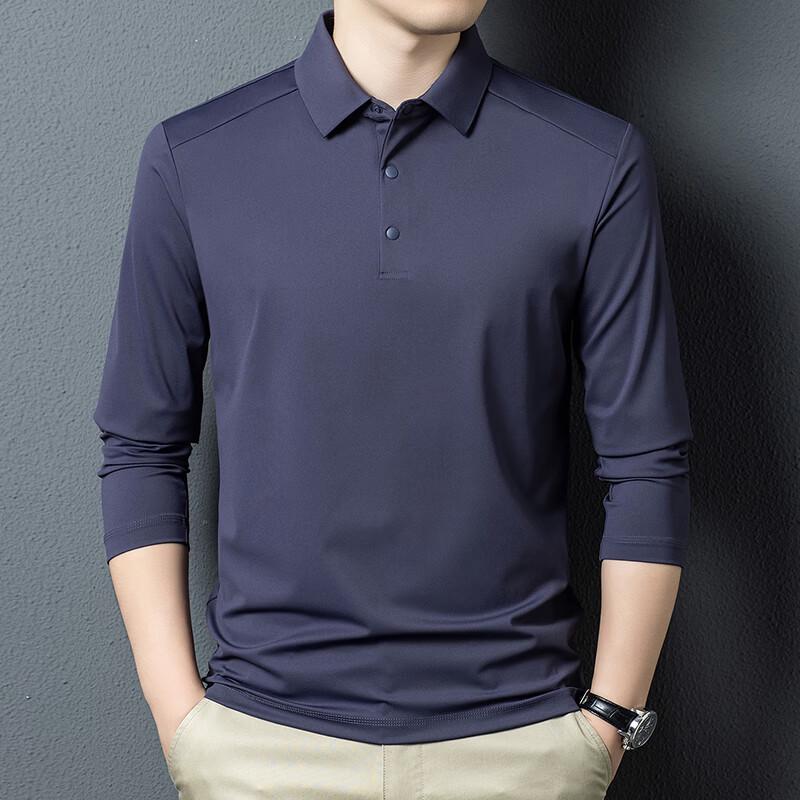 Yiliteng Men s Long Sleeve Polo T-shirt XL