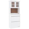 VidaXL Buffet ALTA blanc 77x35x188 cm bois massif de pin 3187778