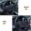 Steering Wheel Moulding Cover Trim Frame for Ford F150 2009-2014 Red Accessories