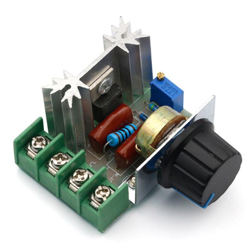 2000w Thyristor High Power Electronic  Voltage  Regulator Dimming Speed Regulation Temperature