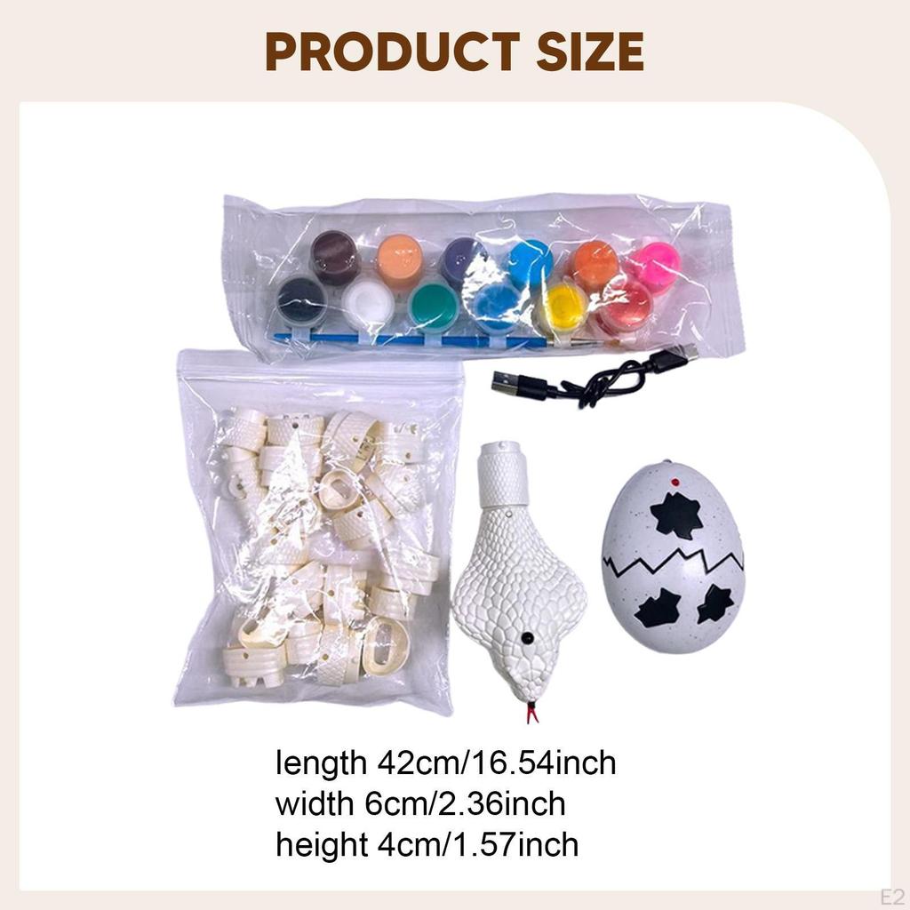 DIY Remote Control Snake Obstacle Avoidance Hand Painting Graffiti RC Animal