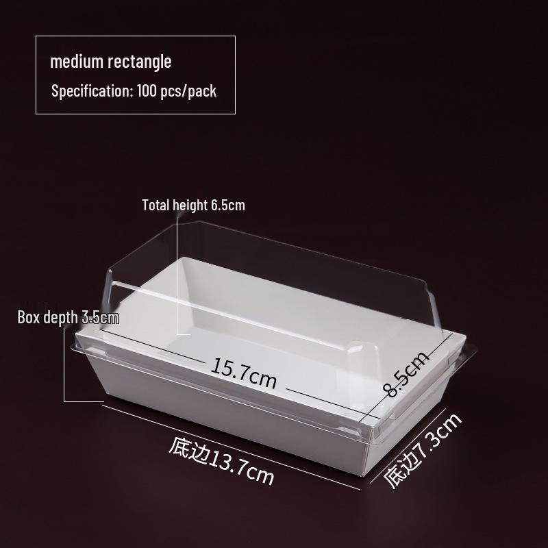 Rousong Xiaobei Pastry Box: Oil-Proof Takeout Container for Desserts, Snow Mei Niang, Puffs, and Cake Rolls.
