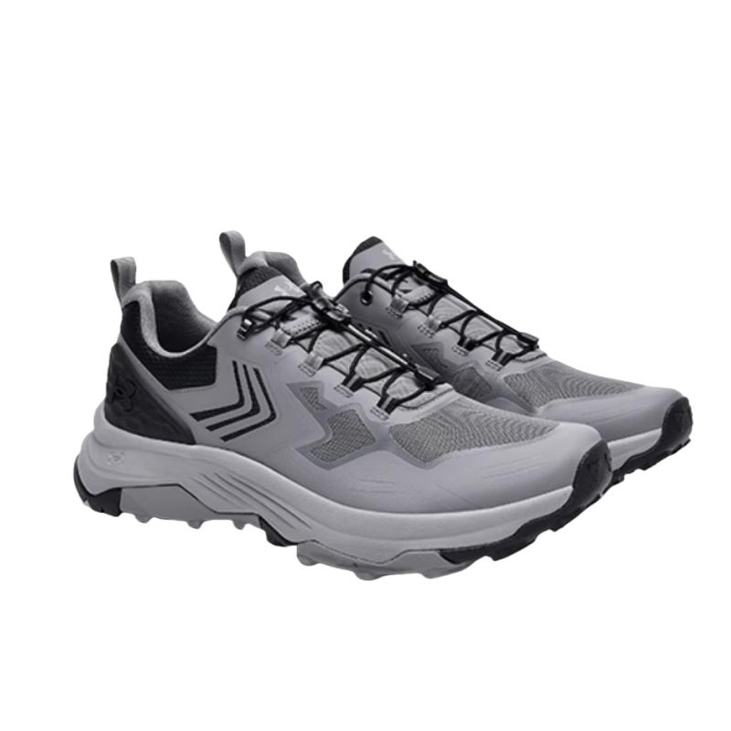 Under Armour Hiking Series Comfortable Fashion PU Wear-Resistant Support Low-Top Trail Running Shoes Men Sneaker Gray 14318016-0059
